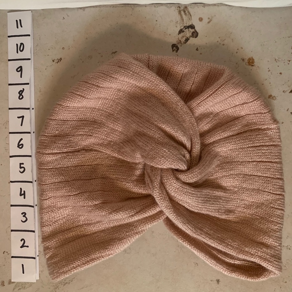 Dusty Pink Turban Beanie